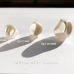 【18個16〜20mm】変形 パール 3サイズ アクリル ビーズ  