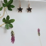 [送料無料]再販*ブラックスターピアス