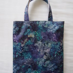 ぺったんこバッグ*リバティ*Emerald Bay*ブルー＆パープル*32×28㎝
