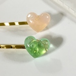 【日頃の感謝価格】〈再販〉小さなハート   へアピン2個セット