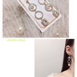 shasha shop ♡ ダブル輪っかキラキラピアスイヤリング