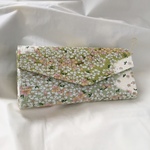若草色＆小桜の長財布（お札入れ）