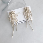 vintage gold slim long tassel＊ear accessory