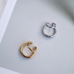 ダブル イヤカフ 片耳用 ゴールド/シルバー