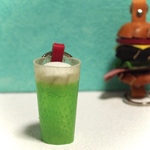 革のクリームソーダ　キーリング