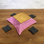 こたつ(8cm)セット 1/12 ミニチュア家具 ドールハウス   