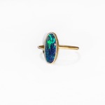 一点もの k18 WT Boulder Opal リング No.6/ 受注制作