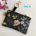 sasr様専用☆【受注製作】再販多数☆リバティ イルマ ブラック*キーポーチ*パスケース M