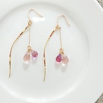 【Thank You特価】ゆらゆらピンクのピアス