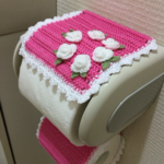仲良しミニバラ姉妹  トイレットペーパーホルダーカバー
