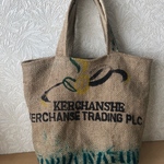 送料無料★コーヒー生豆の麻袋リメイクバック219