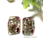 790円☆花入レジンのピアス/イヤリング