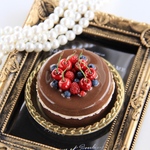 ショコラムースケーキの小物入れ