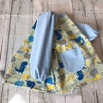 size*80 ポップな恐竜柄　スモック