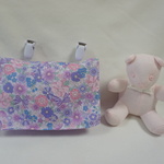 紫 の リバティ 風 移動ポケット