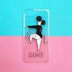 ねず子 iPhoneケース 透明 