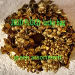 【green assort100g】福袋　JIRI＊IVANA ＋α 緑系アソート　光るビーズ入り
