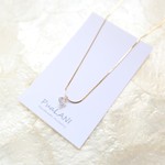 1粒石のジルコニア（スクエア）♡華奢なチェーンネックレス♪～胸元にご褒美を～