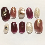 size.S  ショートオーバル  ネイルチップ