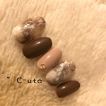 大理石ネイルチップ