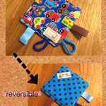 (予約商品)Baby TOY ポケットサイズ かしゃかしゃ&タグ ハンカチ No.057