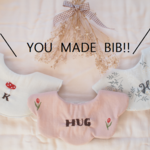 YOU MADE BIB!!＜お好きな生地にお好きな刺繍お好きな方でお選びいただけます＞