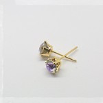 スワロフスキー6㎜ 一粒ピアス