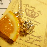 *限定*イヤフォンジャック(カットスライスオレンジ×王冠)*シルバー*