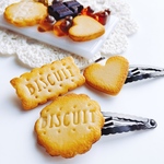 ビスケットのヘアピン３点セット  biscuit  スイーツデコ  フェイクスイーツ