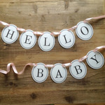 HELLO BABY ＊ リボンが選べるガーランド