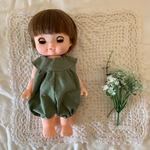 メルちゃんのおようふく☆　パープルシフォンのバルーンワンピース