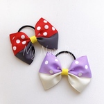 大きめドットがかわいいドット柄リボン