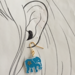 空色ぞうさんのピアス