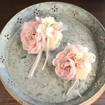 親子お揃いコサージュ