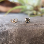 【14KGF】アクアマリンスタッドピアス