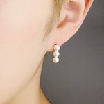 14kgf◇連なる3粒パールのピアス　〜14kgf or Silver〜 <p_h5>
