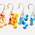 金魚のひらひらイヤーフック