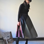 【mama-panda様専用】シャンブレービッグチェックのフレアースカート