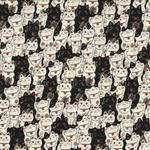 国産コットン　　コスモ　　招き猫