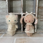 ＊マイメロン＊様専用♪ミニミニ白猫&うさぎさん