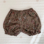 ダブルガーゼの北欧風かぼちゃパンツ