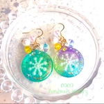 スノウフレークイヤリング/ピアス