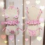チェリー柄❤️ビキニ❤️ふりふり可愛い系ロリータ