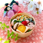 再再販‼︎桃の節句☆ちりめん ひなまつりのちらし寿司弁当　笹のせ