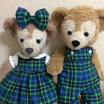 sサイズシェリーメイ&ダッフィーお揃いコスチューム