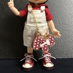 【テリアバッグ  茶色】オビツ11サイズ 