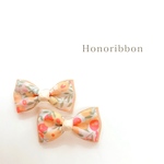 【2個セット】ヘアゴム キッズ ベビー リボン リバティ ヘアクリップ ヘアピン 子供 赤ちゃん LIBERTY 花柄 ヘアアクセサリー ベビー服 子供服 女の子 大人 プレゼント かわいい