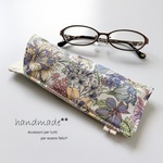 メガネケース♡flowerwhite