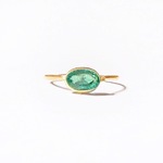 一点もの k18 Emerald delicate リング No.4/ 受注制作