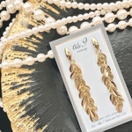 NEW‼︎《ピアス》 leaf chain GOLD